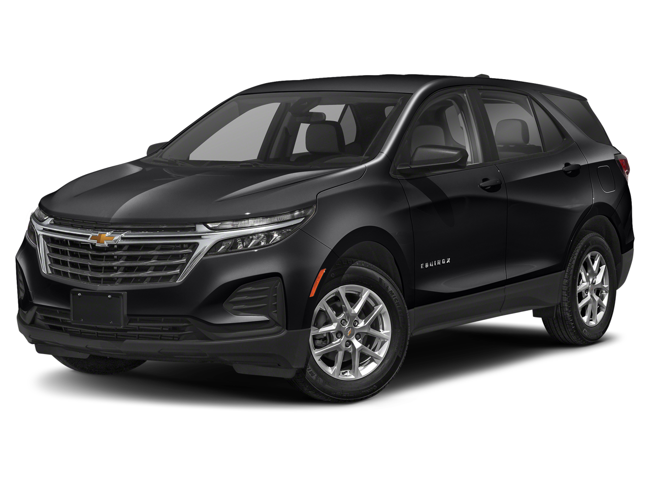 2023 Chevrolet Equinox Premier in Mosaic Black Metallic — front three-quarter view