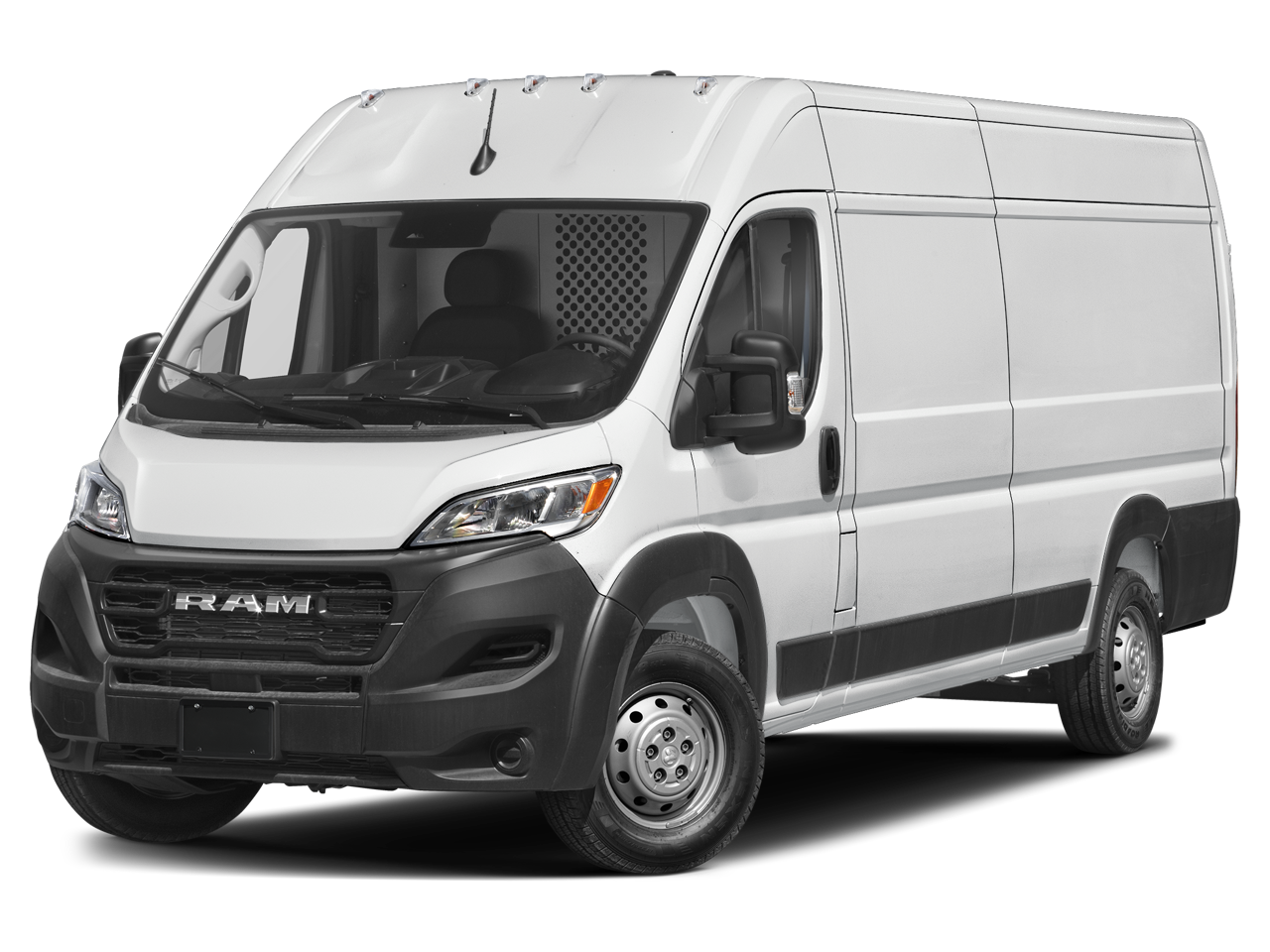 2026 RAM ProMaster Tradesman in Bright White Clearcoat — front three-quarter view