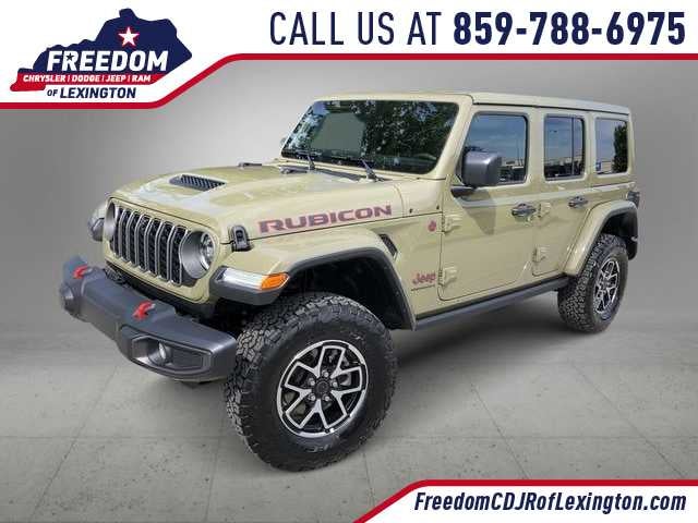 2026 Jeep Wrangler WRANGLER 4-DOOR RUBICON in 41 Exterior Paint — front three-quarter view