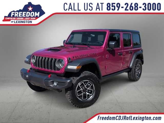 2026 Jeep Wrangler WRANGLER 4-DOOR RUBICON in Tuscadero Pearlcoat — front three-quarter view