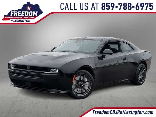 2026 Dodge Charger CHARGER SCAT PACK 2-DOOR AWD in Diamond Black Crystal Pearlcoat — front three-quarter view