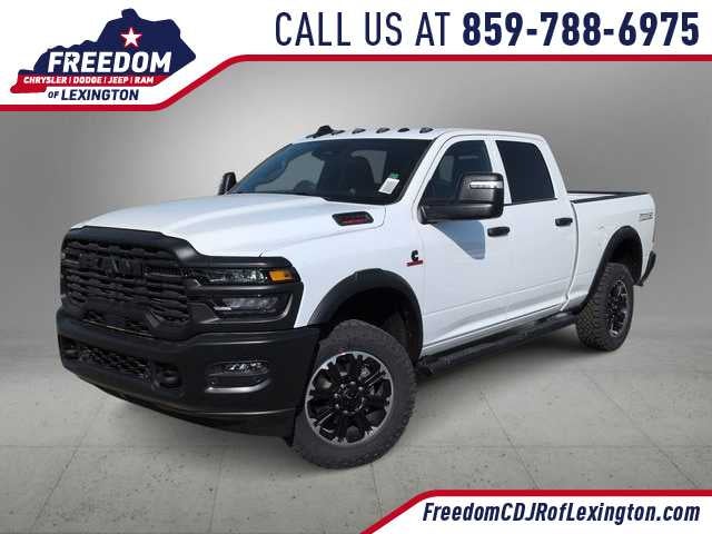 2026 RAM 2500 RAM 2500 WARLOCK CREW CAB 4X4 6'4' BOX in Bright White Clear-Coat Exterior Paint — front three-quarter view