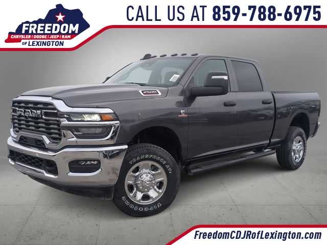 2026 RAM 2500 RAM 2500 TRADESMAN CREW CAB 4X4 6'4' BOX in Granite Crystal Metallic Clear-Coat Exterior Paint — front three-quarter view