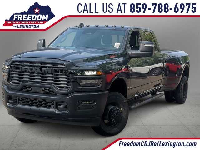2026 RAM 3500 RAM 3500 TRADESMAN CREW CAB 4X4 8' BOX in Forged Blue Metallic Exterior Paint — front three-quarter view