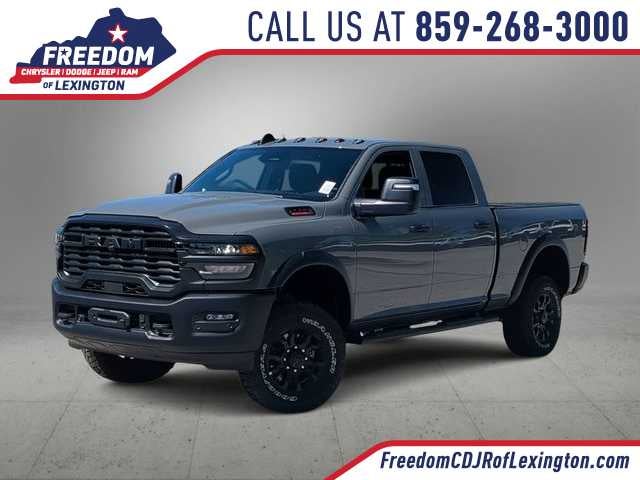 2026 RAM 2500 RAM 2500 TRADESMAN CREW CAB 4X4 6'4' BOX in Ceramic Gray Clear-Coat Exterior Paint — front three-quarter view