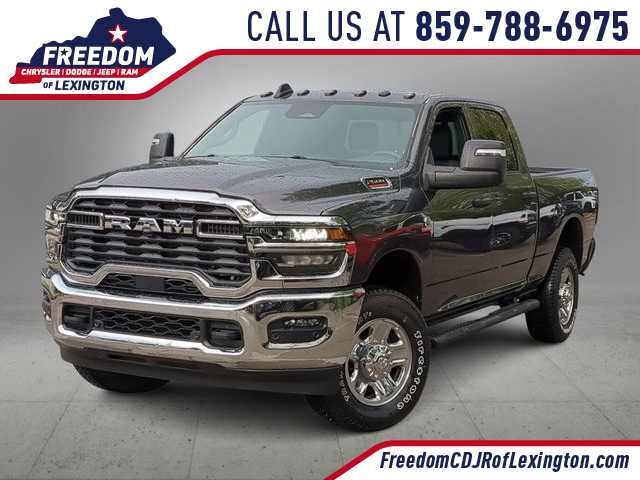 2026 RAM 2500 RAM 2500 TRADESMAN CREW CAB 4X4 6'4' BOX in Granite Crystal Metallic Clear-Coat Exterior Paint — front three-quarter view