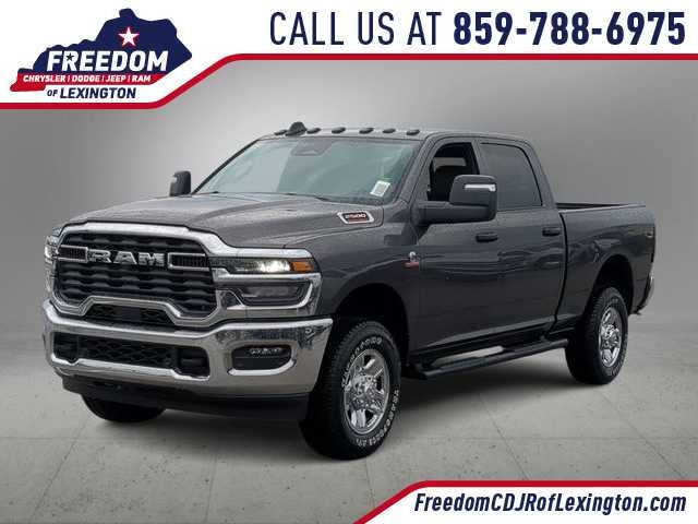 2026 RAM 2500 RAM 2500 TRADESMAN CREW CAB 4X4 6'4' BOX in Granite Crystal Metallic Clear-Coat Exterior Paint — front three-quarter view