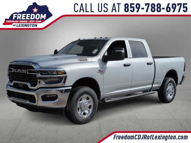 2026 RAM 2500 RAM 2500 TRADESMAN CREW CAB 4X4 6'4' BOX in Silver-Zynith Exterior Paint — front three-quarter view