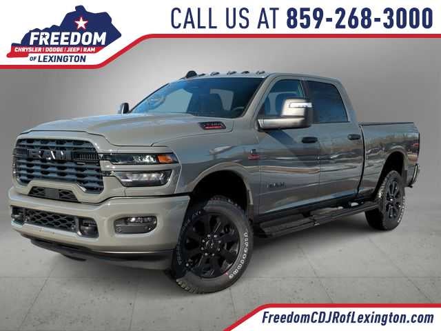 2026 RAM 2500 RAM 2500 BIG HORN CREW CAB 4X4 6'4' BOX in Ceramic Gray Clear-Coat Exterior Paint — front three-quarter view