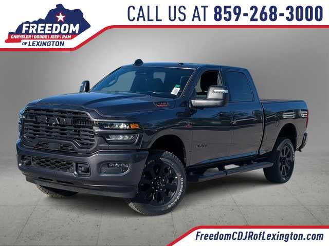 2026 RAM 2500 RAM 2500 BIG HORN CREW CAB 4X4 6'4' BOX in Granite Crystal Metallic Clear-Coat Exterior Paint — front three-quarter view