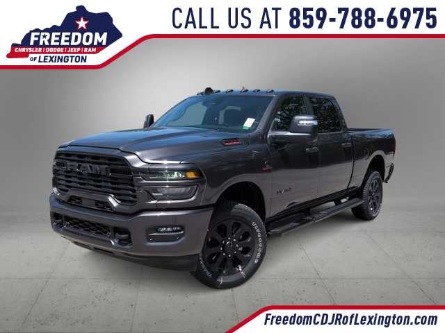 2026 RAM 2500 RAM 2500 BIG HORN CREW CAB 4X4 6'4' BOX in Granite Crystal Metallic Clear-Coat Exterior Paint — front three-quarter view
