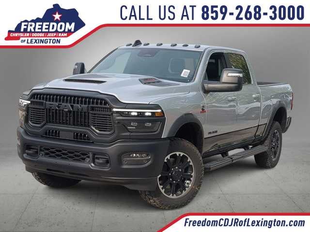 2026 RAM 2500 RAM 2500 REBEL CREW CAB 4X4 6'4' BOX in Silver-Zynith Exterior Paint — front three-quarter view