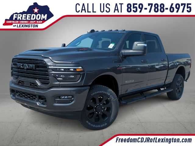 2026 RAM 2500 RAM 2500 LARAMIE CREW CAB 4X4 6'4' BOX in Granite Crystal Metallic Clear-Coat Exterior Paint — front three-quarter view