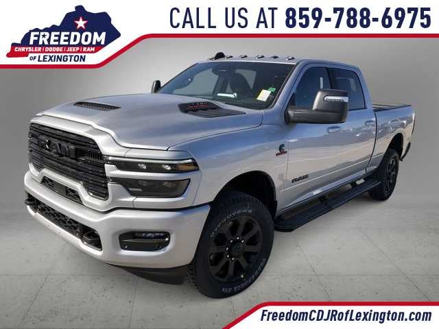 2026 RAM 2500 RAM 2500 LARAMIE CREW CAB 4X4 6'4' BOX in Silver-Zynith Exterior Paint — front three-quarter view