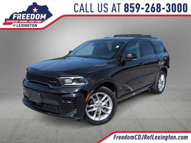 2024 Dodge Durango GT Plus in Db Black Clearcoat — front three-quarter view