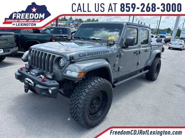 2020 Jeep Gladiator Altitude in Sting-Gray Clearcoat — front three-quarter view