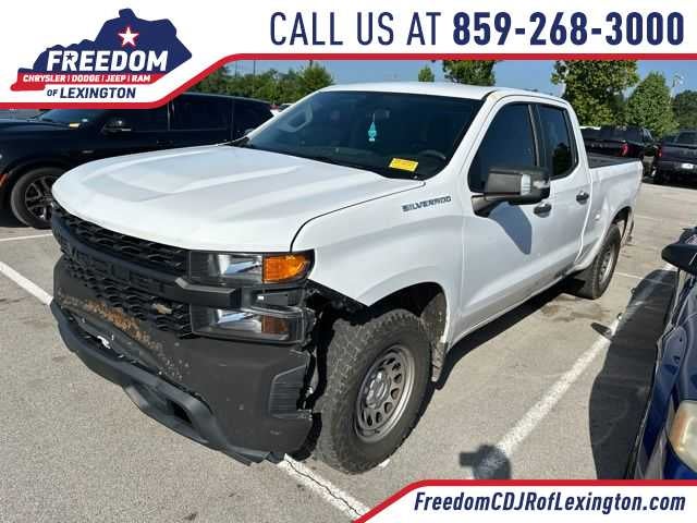 2019 Chevrolet Silverado 1500 Work Truck in Summit White — front three-quarter view