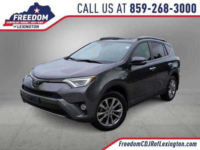 2017 Toyota RAV4 Limited in Magnetic Gray Metallic — front three-quarter view