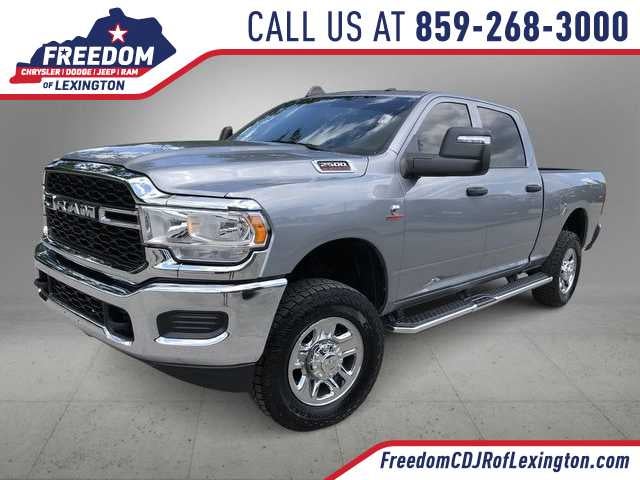 2024 RAM 2500 Tradesman in Billet Silver Metallic Clearcoat — front three-quarter view