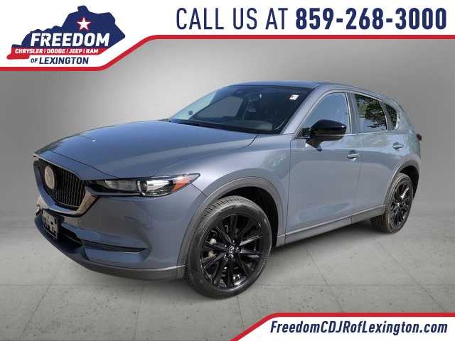 2021 Mazda Mazda CX-5 Carbon Edition in Polymetal Gray — front three-quarter view