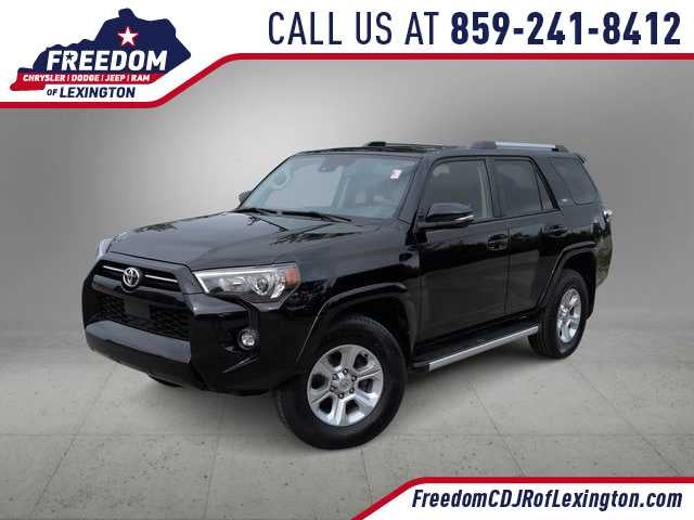 2023 Toyota 4Runner SR5 Premium in Midnight Black Metallic — front three-quarter view